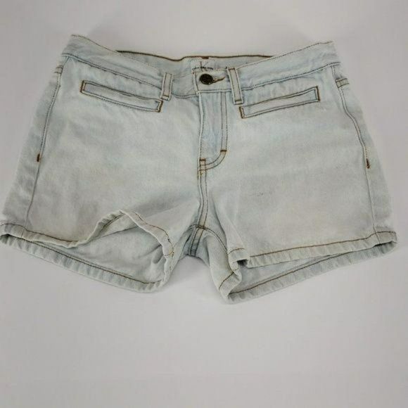 Calvin Klein Vintage Mom Jean 3"  whitewash‎ short retro shorts - Picture 1 of 7